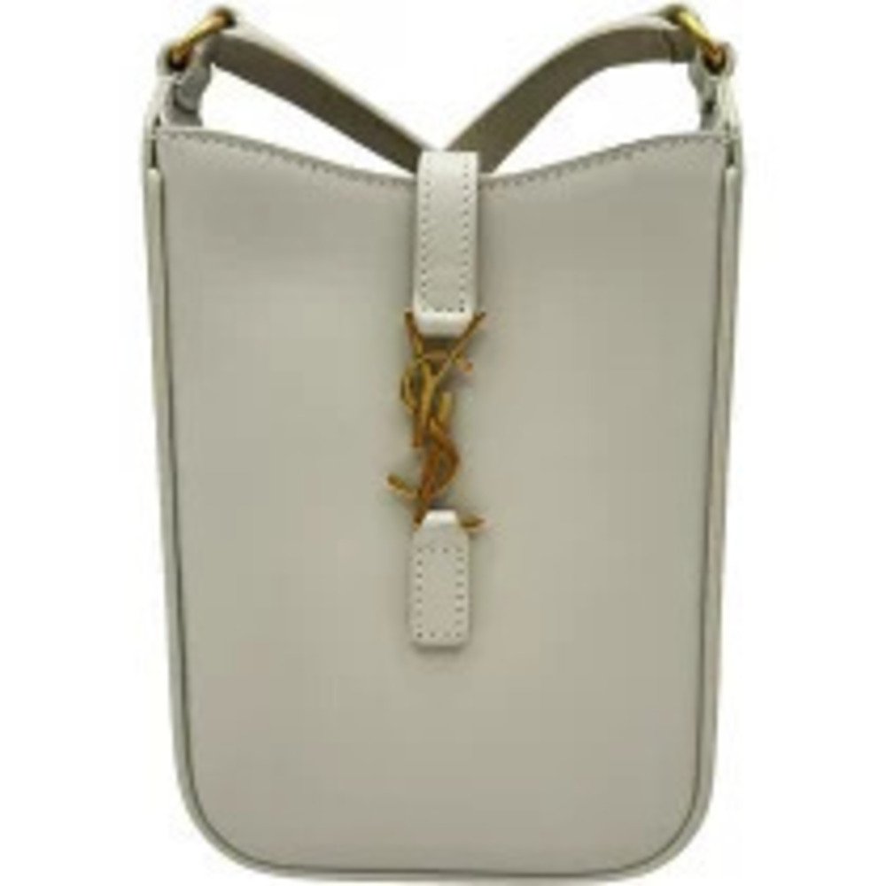 Saint Laurent Le Cinq A Sept Calfskin Shoulder Bag Ivory White